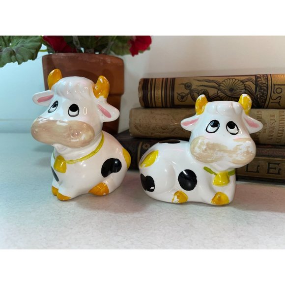 Vintage Ceramic Cow Salt & Pepper Shaker Collection FIVE SETS LOT - Picture 4 of 16